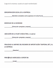 Datos generales de la empresa importadora